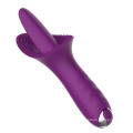 Vibrador de punto G de silicona, masaje de lengua recargable, vibrador de 10 velocidades, estimulador de clítoris silencioso, juguetes sexuales para mujeres